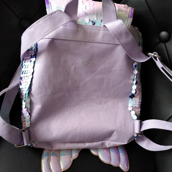 ⛔SOLD⛔Justice "K" initial sequin mermaid backpack - Picture 5 of 9